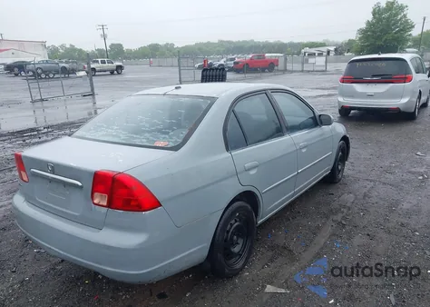 2002 Honda Civic Ex из США, поврежденный, VIN 2HGES25742H609061